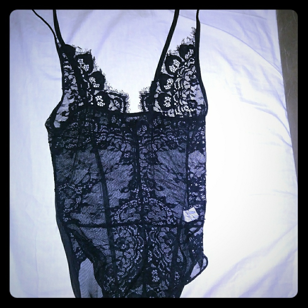 Lace one piece bodysuit NWOT/xxs